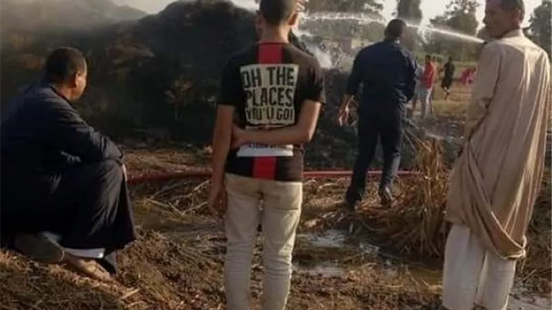 حريق يلتهم مزرعة للثروة الحيوانية فى الشرقية.. بالصور