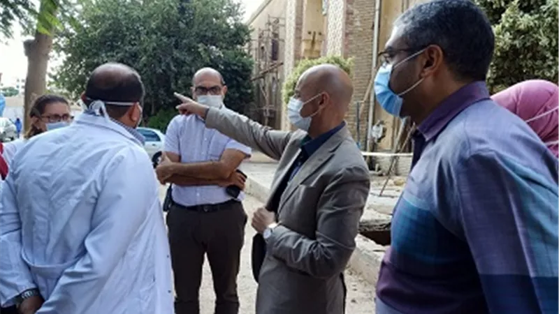 وكيل وزارة الصحة يتابع أعمال التطوير بمستشفي الصدر بالزقازيق