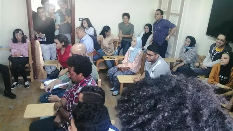 العالي للسينما يحتفل بانضمام نجوى محروس وعلى شوقي لاعضاء التدريس