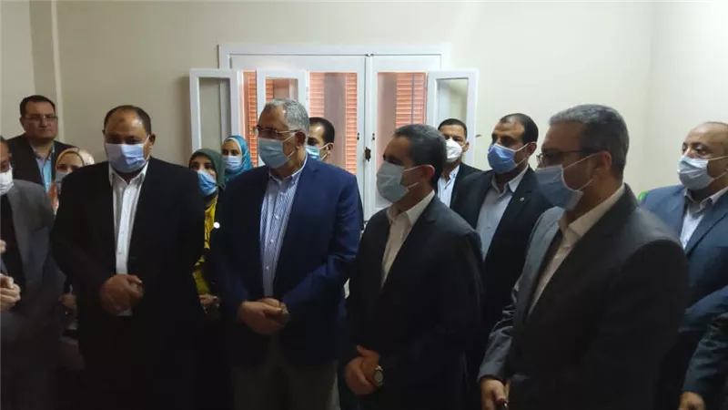 وزير الزراعة ومحافظ العربية أفتتحا الوحدة البيطرية بكفرالزيات
