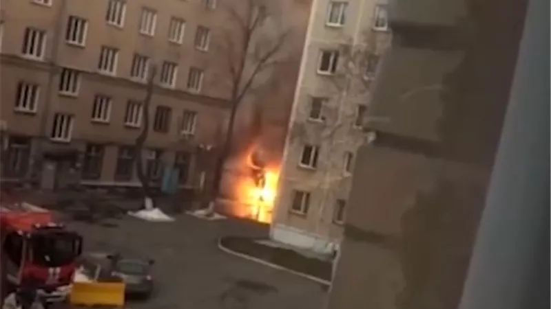 حريق في مستشفى بمدينة روسية وإعلان حالة الطوارئ