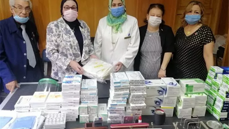 مستلزمات طبية لـ 50 عملية برمد بنى سويف من الروتا