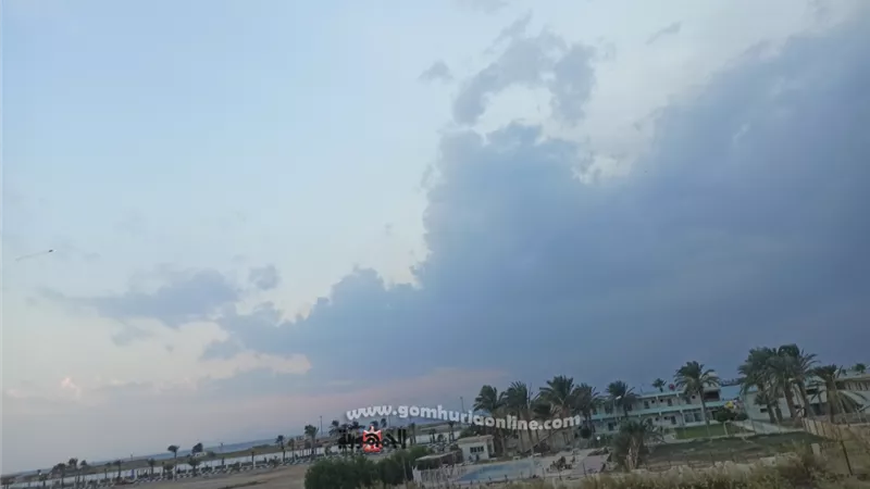 تقلبات جوية بمدن جنوب سيناء وسقوط امطار متوسطة علي طريق شرم الشيخ