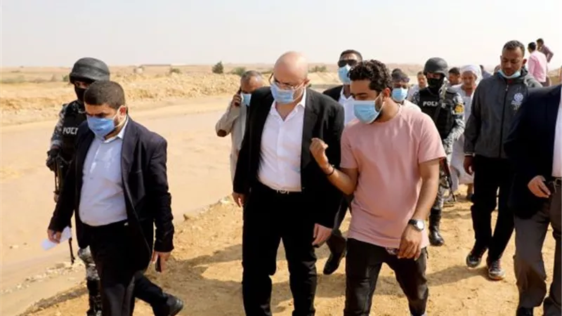 مياه السيول تدمر زراعات قريتى الفقيرة وبنى عقبة فى بنى سويف.. بالصور