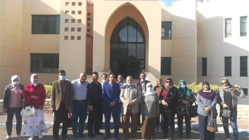 زيارة مديري المعامل والمشروعات البحثية بجامعة بنها للمعامل المركزية بالقناطر الخيرية