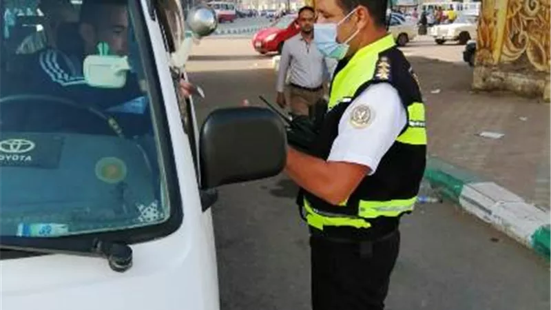 14 الف و600 جنية غرامات فورية من سائقى الشرقية لعدم ارتدائهم الكمامات