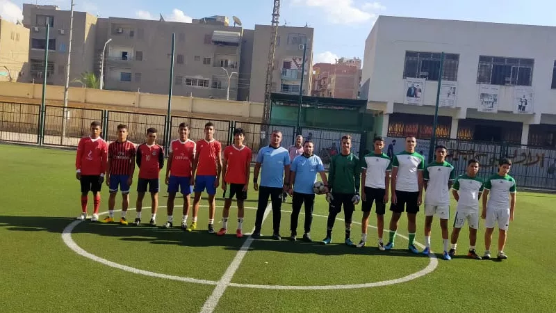 الشباب ومعلمين ببا يتأهلان لنهائى المينى فوتبول بنى سويف