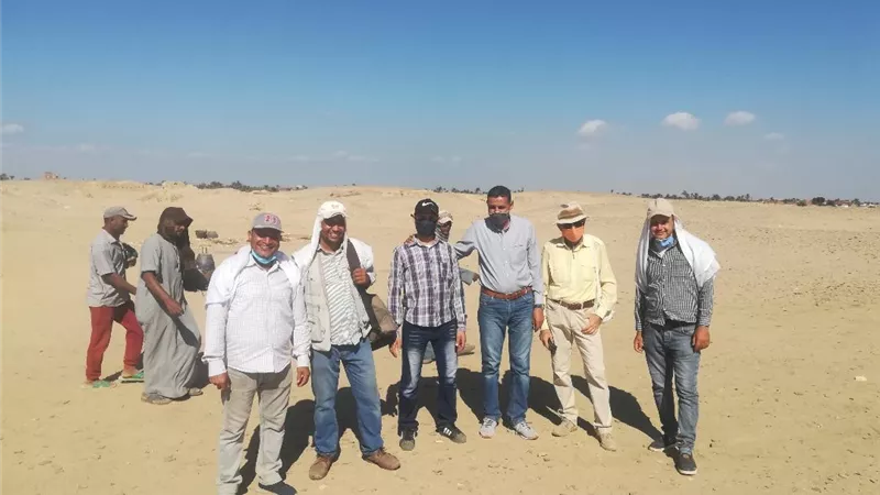 البعثة الفرنسية الإيطالية تواصل أعمالها بأم البريجات بالفيوم