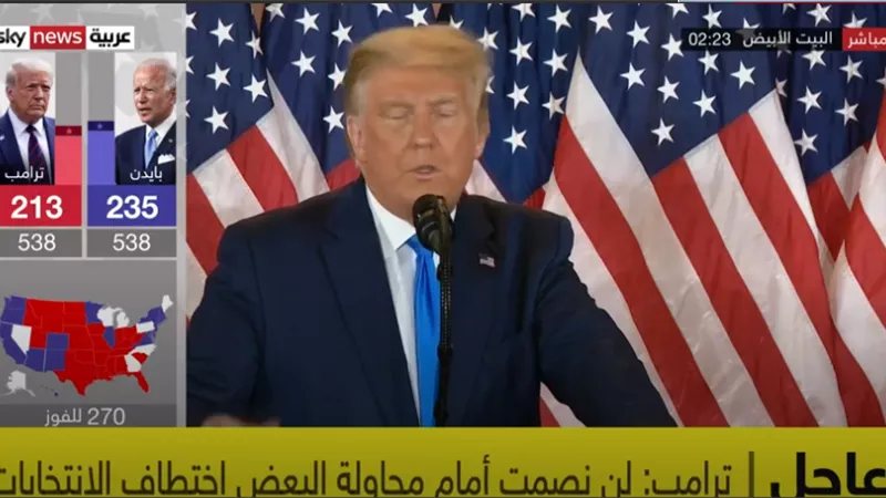 ترامب يعلن عن ذهابة للمحكمة العليا لفض معركة الانتخابات الرئاسية