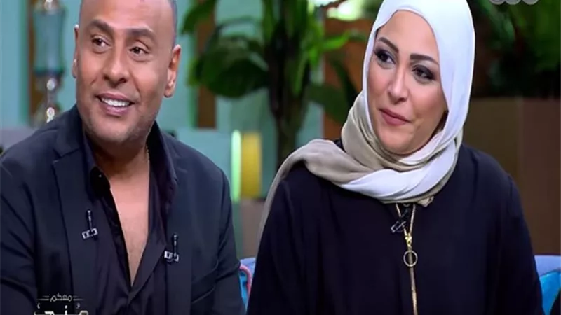 زوجة محمود عبد المغنى تكشف موقف غريب عن ارتباطهم