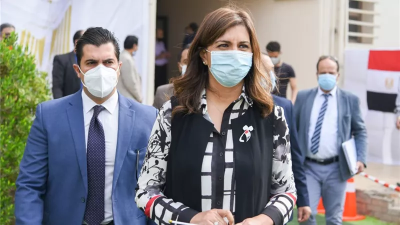 وزيرة الهجرة تدلي بصوتها في انتخابات مجلس النواب 2020