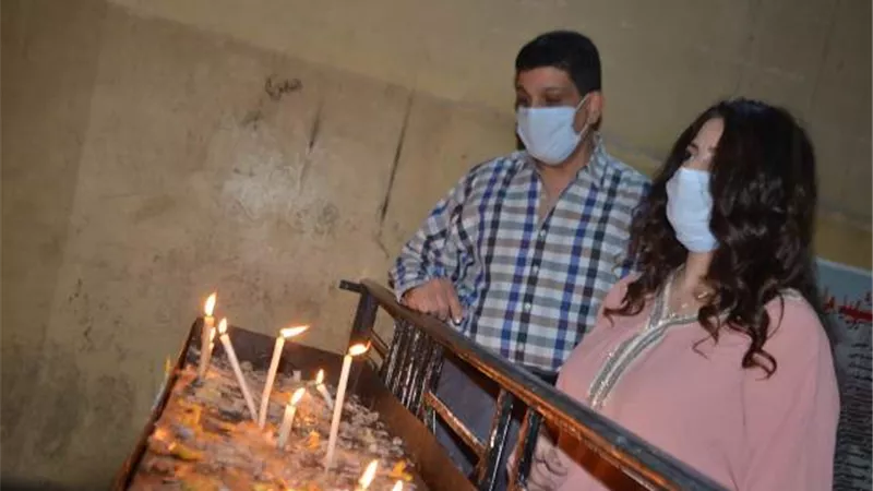 الأقباط يحتفلون بمولد دير مارجرجس بالرزيقات في الأقصر .صور