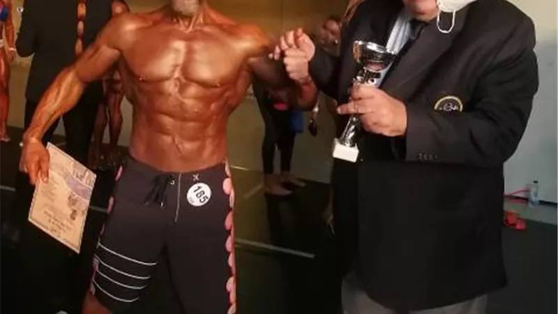 البطل المصرى امير معبد يفوز بالمركز الرابع في بطولة العالم لكمال الأجسام