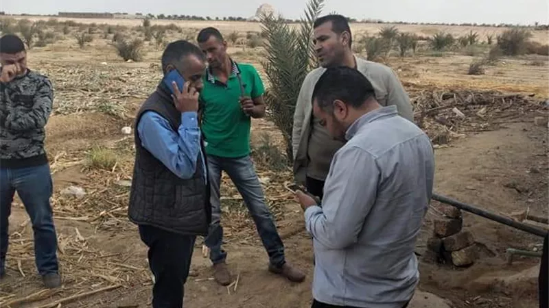 ضبط توصيلات مياه مسروقه بالواسطى