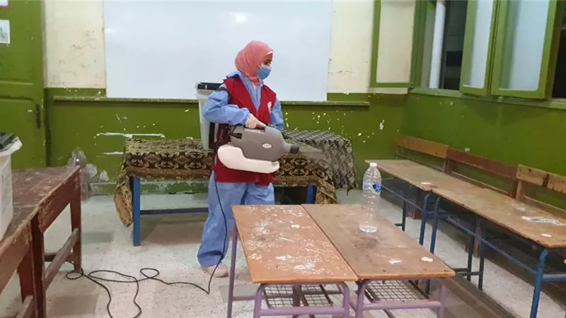 شمال سيناء تواصل تطهير وتعقيم لجان انتخابات مجلس النواب