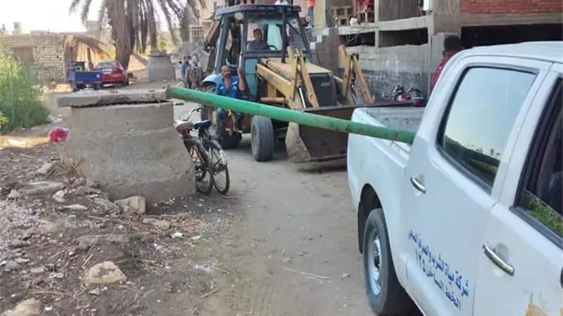 الابراج السكنيه سرقت المياه ببنى سويف والواسطى