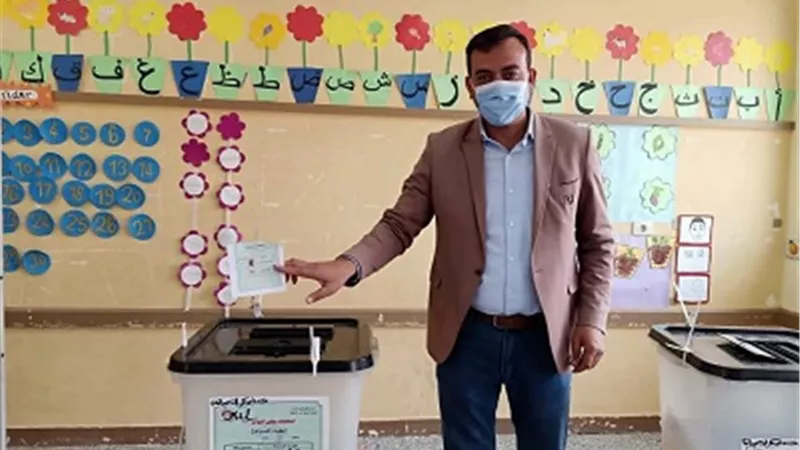 آمين مستقبل وطن يدل بصوته ويحث المواطنين على المشاركة