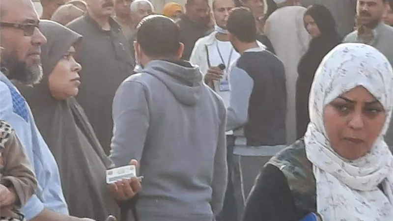 توقف التصويت فى لجنة انتخابية بسبب التزاحم بالشرقية