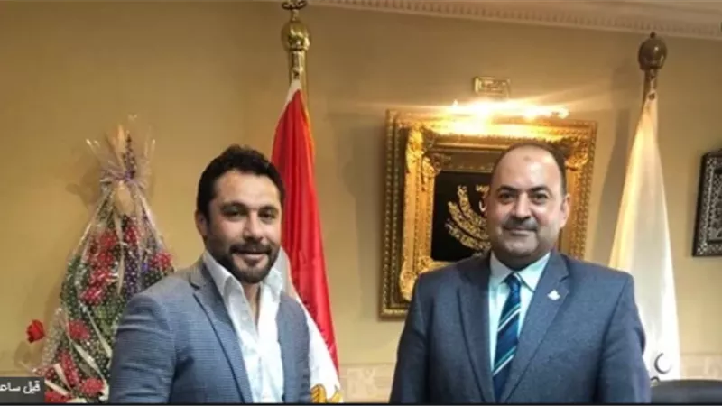 أحمد حسن يزور المدير التنفيذي لوزارةالرياضة بعد تعافيه من كورونا
