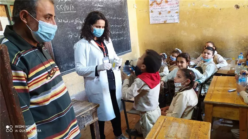 حملة لتطعيم 820 الف تلميذ بالابتدائى والحضانة بالمنيا