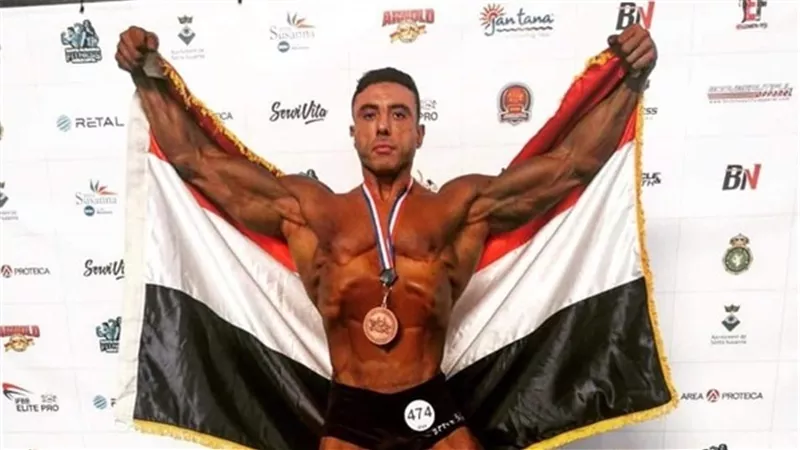 البطل المصرى العالمى صاحب بروزية كمال الاجسام يصل القاهرة..اليوم
