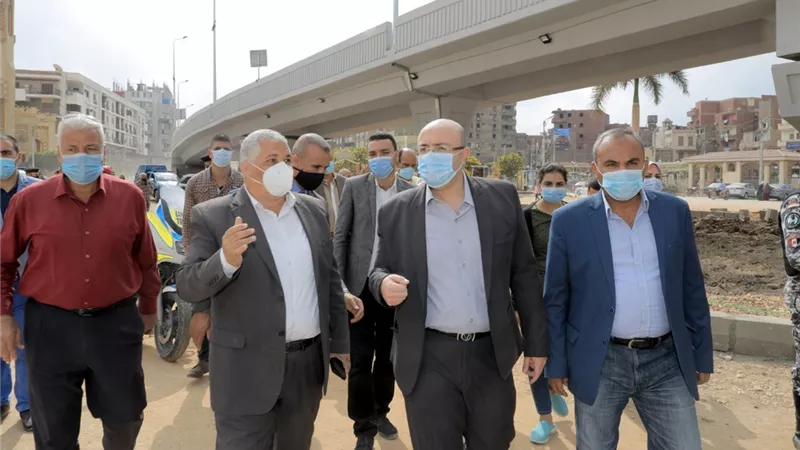 محافظ بني سويف يتفقد أعمال تطوير ميدان المديرية