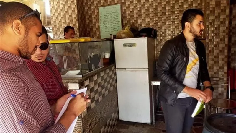 اعدام 90 كليو أغذيه فاسده فى أهناسيا