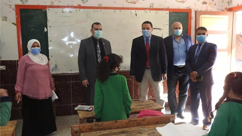 سويد وجودة يشهدان الحملة القومية لتجريع تلاميذ المرحلة الابتدائية ورياض الأطفال بالمنوفية