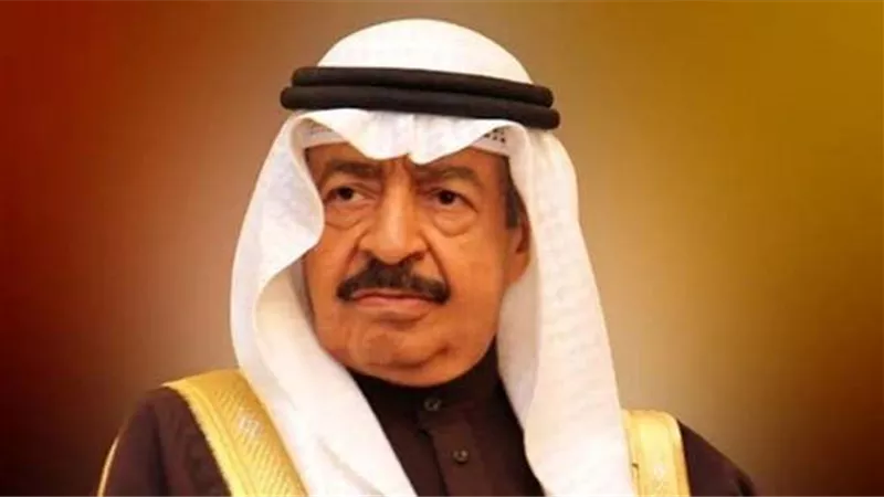 الدكتور علي عبدالعال ينعي رئيس الوزراء البحريني الامير خليفة بن سلمان