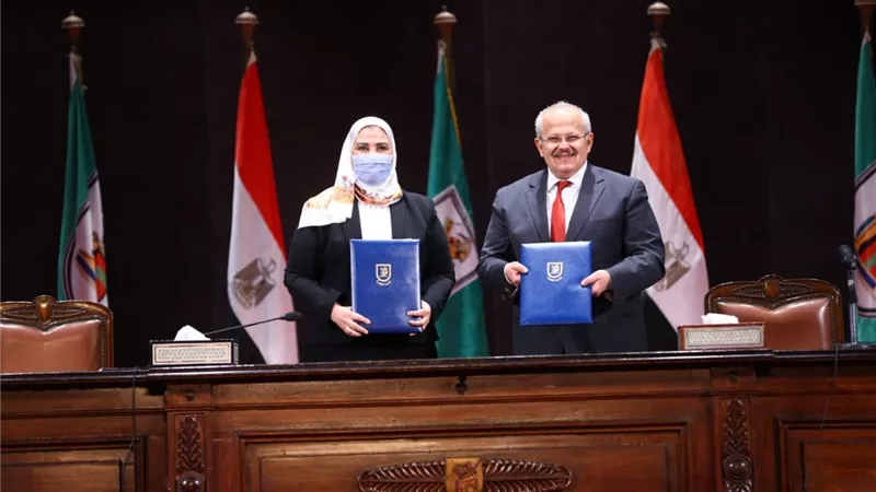 القباج والخشت يوقعان بروتوكول تعاون لإنشاء وحدة للتضامن الاجتماعى بجامعة القاهرة