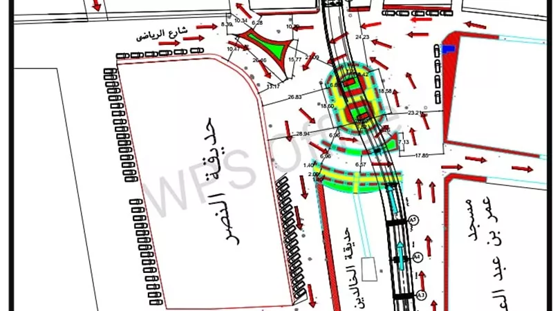 تعديلات اتجاهات المرور بميدان المديريه ببنى سويف