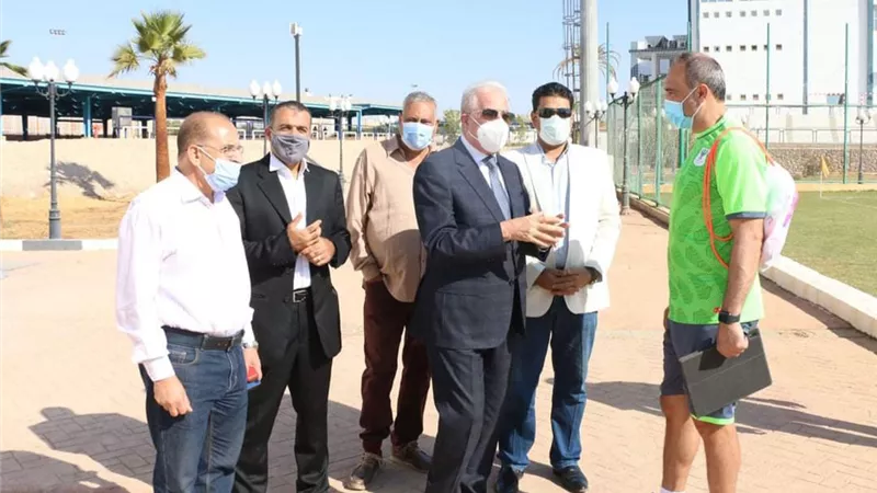 فوده يزور معسكر النادي المصري البورسعيدي بمعسكر التدريب