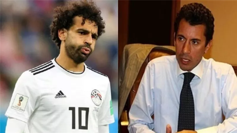 وزير الرياضة يطمئن على حالة صلاح ولاعبي المنتخب بعد مسحة كورونا