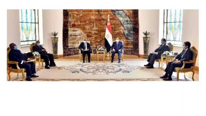 السيسى يشيد بمجهودات الرئيس الناميبى الاسبق فى تسوية النزاعات بالقارة الافريقية