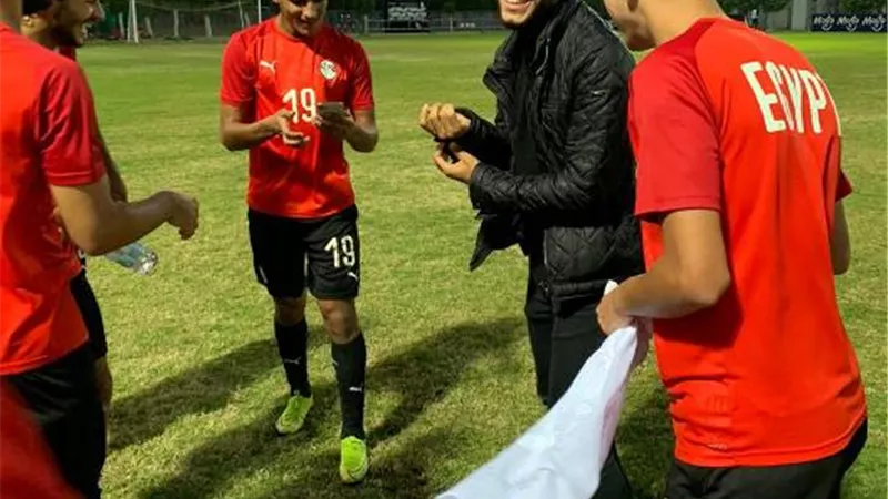 انتظام محمود صابر فى معسكر منتخب الشباب