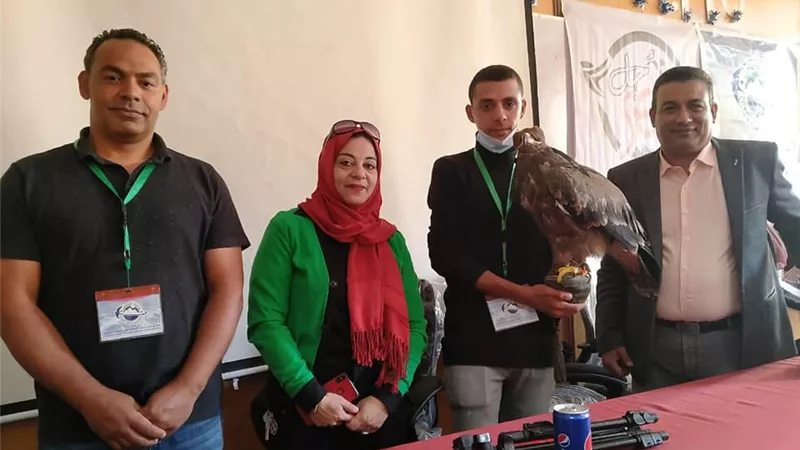 تربية النسور والصقور وحمايتها من الانقراض فى ندوة القناص المصرى