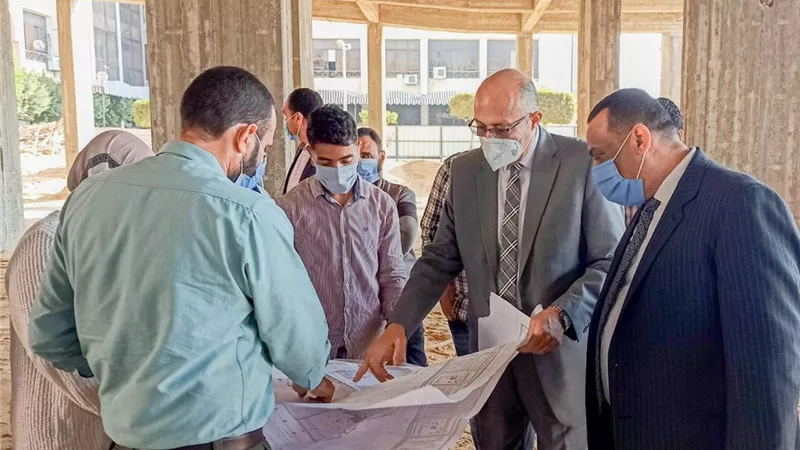 رئيس جامعة طنطا يتفقد المبانى الجديدة بالمدن الجامعية -صور
