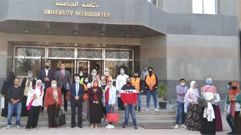 جامعة حلوان: انطلاق المرحلة الثانية من تطوير منطقة كفر العلو.. بالصور