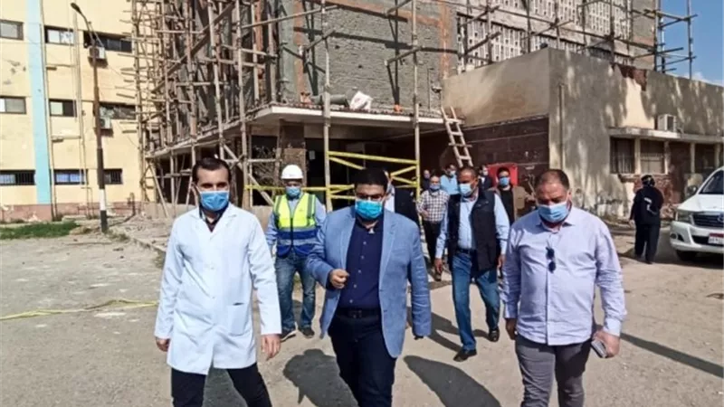 نائب محافظ بني سويف يتابع أعمال تطوير ورفع كفاءة مستشفى الصدر.صور