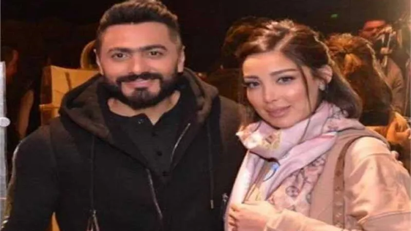 أول رد فعل من بسمة بوسيل زوجة تامر حسنى على رسالته لها