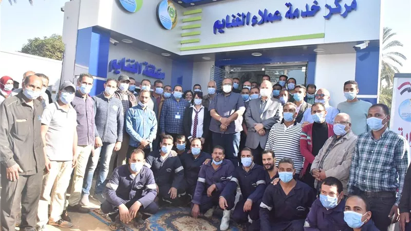 محافظ أسيوط يفتتح مركز خدمة العملاء لشركة المياه بمركز الغنايم وسيارة الخدمة المتنقلة الثانية