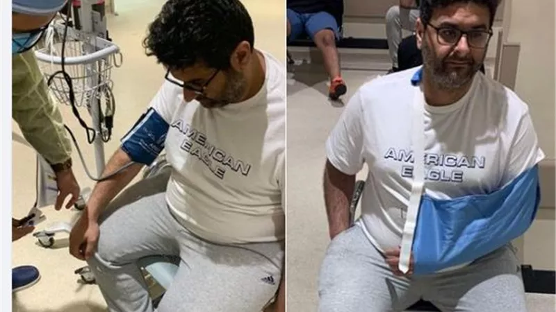 وعكة صحية ام حادث.. وليد منصور فى المستشفى