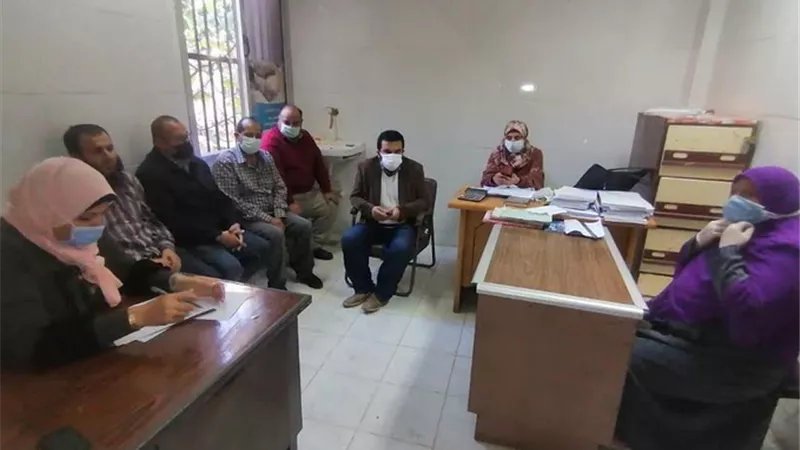 متابعة تفشى كورونا بمدينة بلطيم