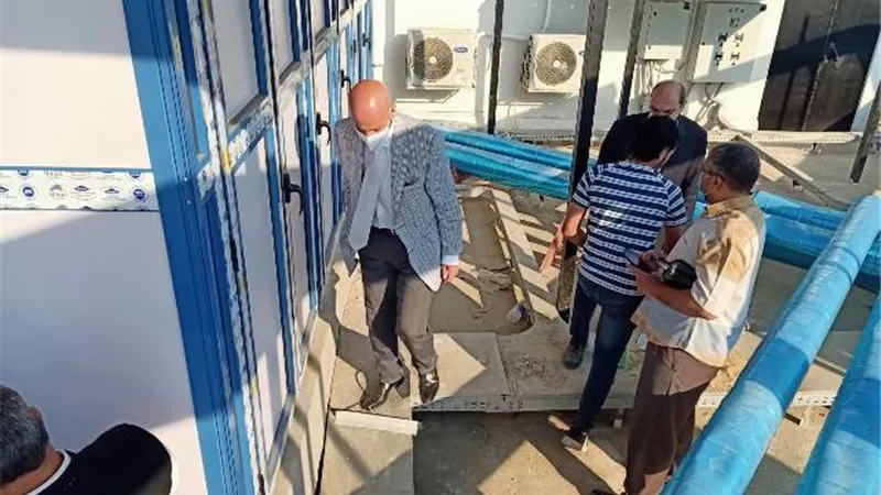 وكيل وزارة الصحة يتفقد مشروع مستشفي الكبد بههيا بعد الإنتهاء من الأعمال الإنشائية