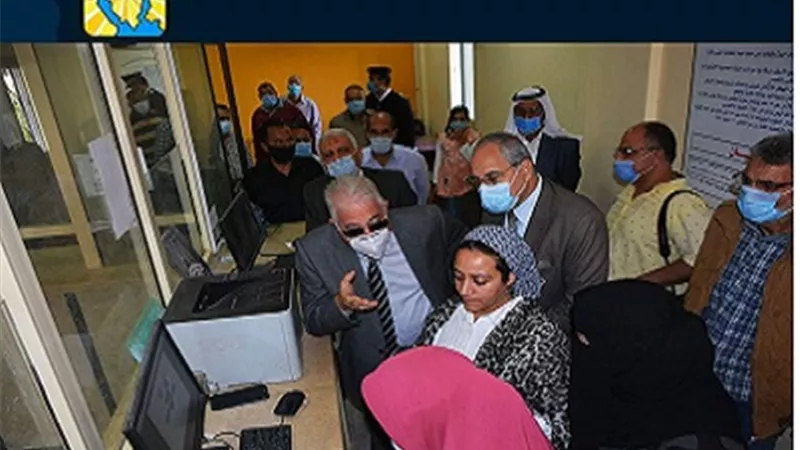 فودة يتفقد تطوير ورفع كفاءة المكاتب الادارية بمركز ومدينة ابو رديس