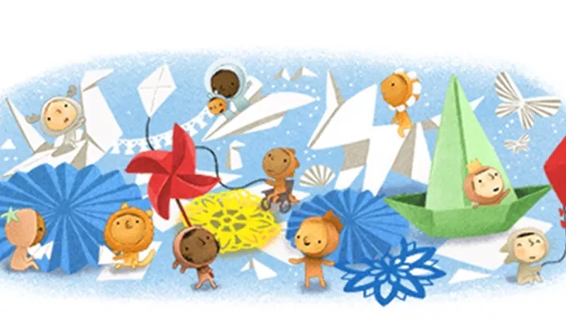 بتغيير واجهته الرئيسية بصورة كارتونية.. جوجل يحتفل بيوم الطفل العالمى children’s Day