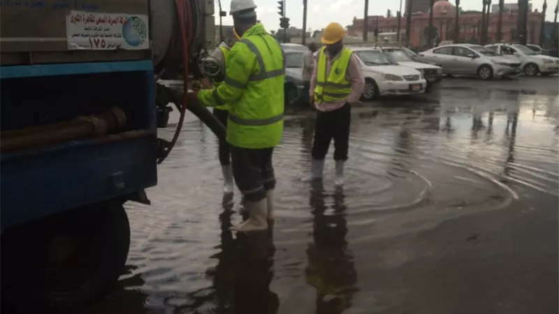 الشركة القابضة للمياه ترفع درجة الاستعداد القصوى لمواجهة الأمطار بالقاهره والجيزة
