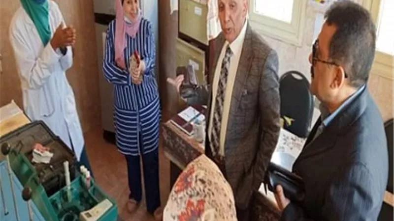 رئيس مياه قنا يتفقد محطة 