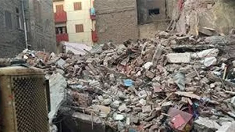 انهيار منزل بالاسماعيلية دون اصابات