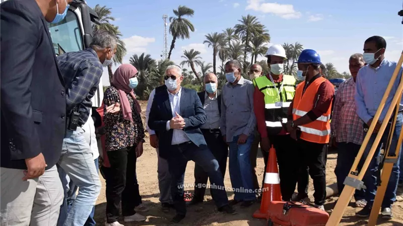 مشروعات مدينة الطود أمام محافظ الاقصر